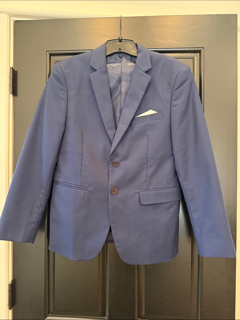 Youth Navy Blue Blazer - Classic Two-Button Suit Jacket